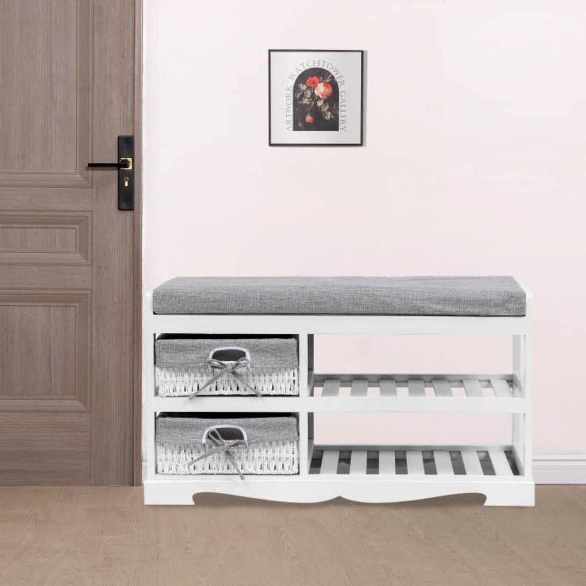Bild 1 von Happy Home Sitzbank Mit Schuhablage HFH27-WEI weiß