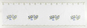 Bella Casa Kurzgardine mit Stickerei, ca. 45 x 85 cm - Schmetterling