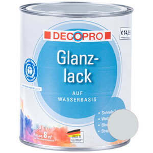 DecoPro Acryl Glanzlack 750 ml lichtgrau