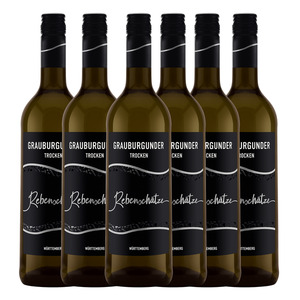 Rebenschätze Grauburgunder Qualitätswein trocken 6er Karton