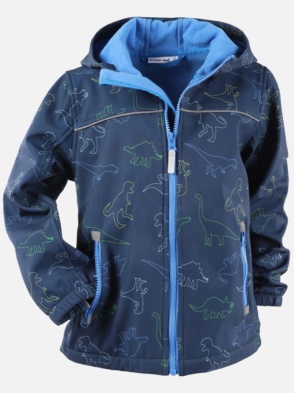 Bild 1 von Jungen Softshelljacke mit Dinomotiven
                 
                                                        Blau