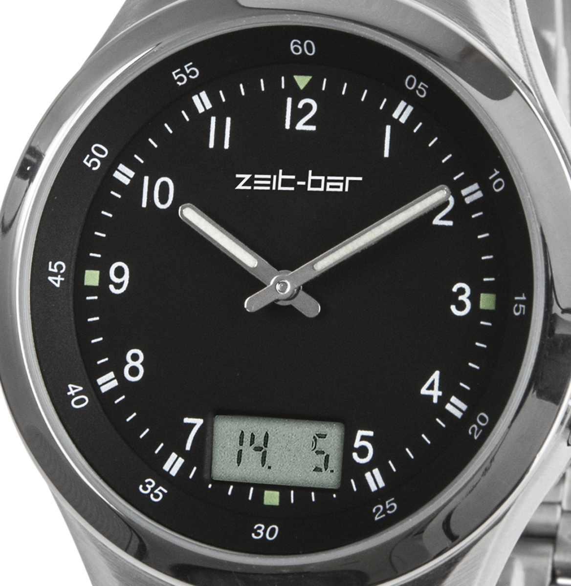 Bild 2 von Zeit-Bar Funk-Armbanduhr, mit Datums- und Sekundenanzeige