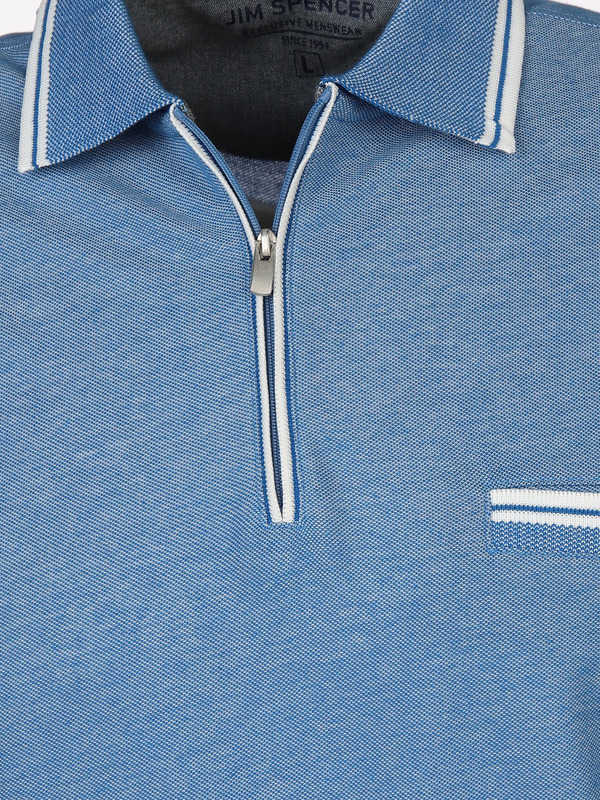 Bild 3 von Herren Poloshirt mit Reißverschluss
                 
                                                        Blau