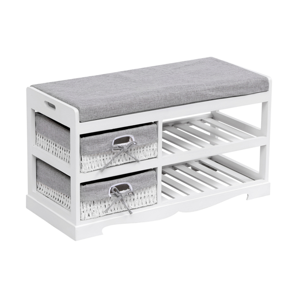 Bild 3 von Happy Home Sitzbank Mit Schuhablage HFH27-WEI weiß