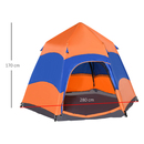 Bild 4 von Outsunny Quick-Up-Zelt Doppelwandzelt Outdoor Familienzelt Pop-Up für 4–6 Personen 4 Jahreszeiten wa