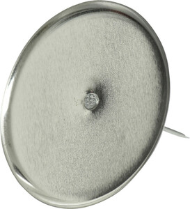 Kaemingk Adventskerzenhalter ohne Dorn ,  Ø 8 cm, silber