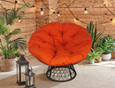 Bild 1 von Happy Home Moon Chair Rattansessel Sitzsessel orange/rot