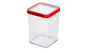 Rotho Dose quadratisch 1 l transparent/klar Kunststoff Maße (cm): B: 10 H: 14,2 Küchenzubehör