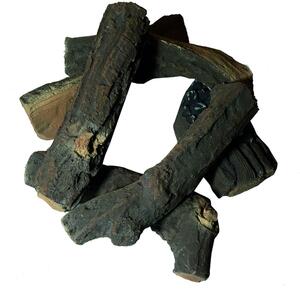 Elementi Brennholz aus Keramik Fallholz Optik