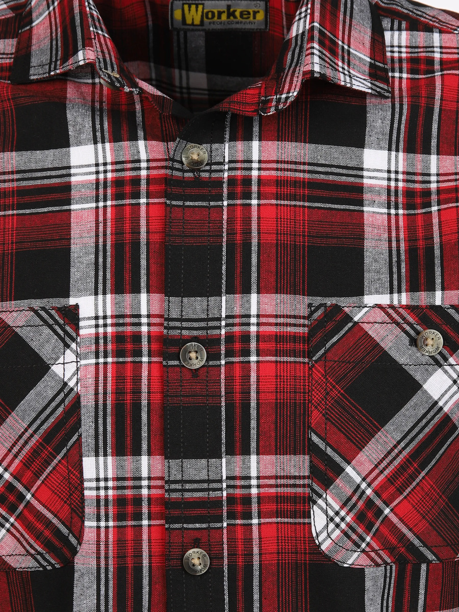 Bild 3 von Herren Arbeitshemd mit zwei aufgesetzten Taschen
                 
                                                        Rot