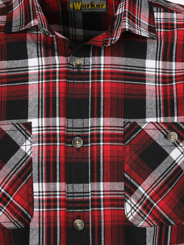 Bild 3 von Herren Arbeitshemd mit zwei aufgesetzten Taschen
                 
                                                        Rot