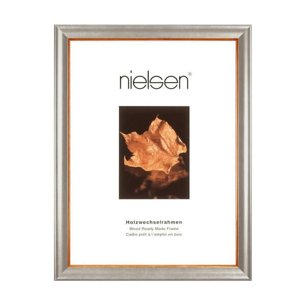 Bild 1 von Nielsen Bilderrahmen silberfarben , 6652002 , Holz , 50x70 cm , 0035150441
