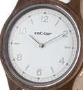 Bild 3 von Zeit-Bar Funk-Armbanduhr, Holz-Gehäuse, Leder-Uhrband