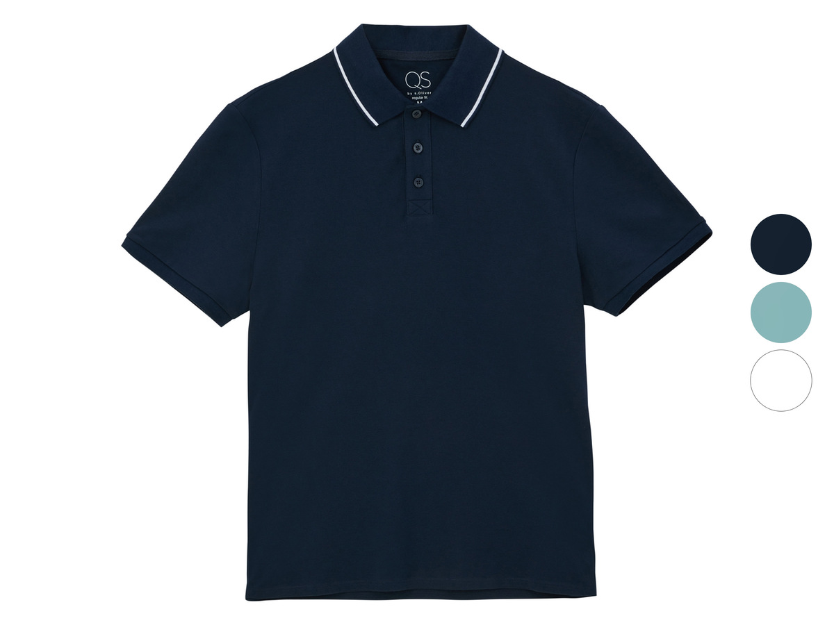 Bild 1 von QS by s.Oliver Herren Poloshirt aus reiner Baumwolle