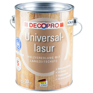 DecoPro Universal-Lasur 2,5 Liter kiefer