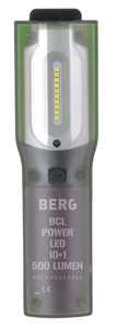 BERG Akku-LED-Handleuchte BCL POWER LED - 10 + 1 LEDs