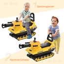 Bild 4 von HOMCOM Sitzbagger für Kinder Spielzeugauto für 3 Jahre Kinder Rutscherauto Laufrad Panzer mit Staura