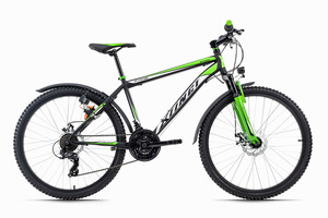 KS Cycling Mountainbike Hardtail ATB 26'' Xtinct schwarz-grün RH 50 cm