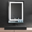 Bild 2 von kleankin LED Badspiegel Badezimmerspiegel mit Beleuchtung Glas-Ablage 22W 70x50cm