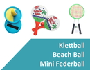 Bild 3 von L.A. Sports Garten & Strandspiele Set Beachball Klettball Frisbee Mini-Badminton Boing Ball