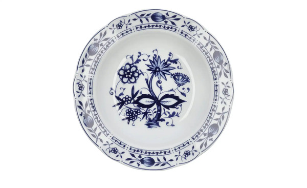 Bild 1 von Kahla Suppenteller  "Rosella" Zwiebelmuster blau Porzellan Maße (cm): H: 3,8  Ø: [22.3] Geschirr & Besteck