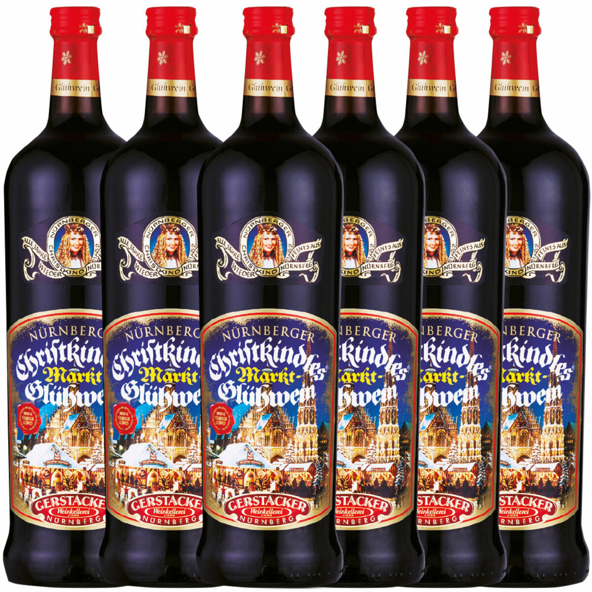 Bild 1 von Gerstacker Nürnberger Christkindlesmarkt Glühwein - 6er Karton