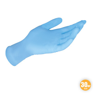 Multitec Latex-Handschuhe, Größe S - Blau, 30er