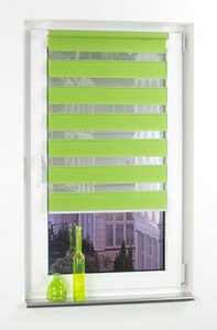Bella Casa DUO-Rollo Doppelrollo, apfelgrün, 200 x 80 cm