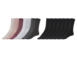 Esmara Loungewear Damen Socken, 7 Paar, mit hohem Bio-Baumwollanteil