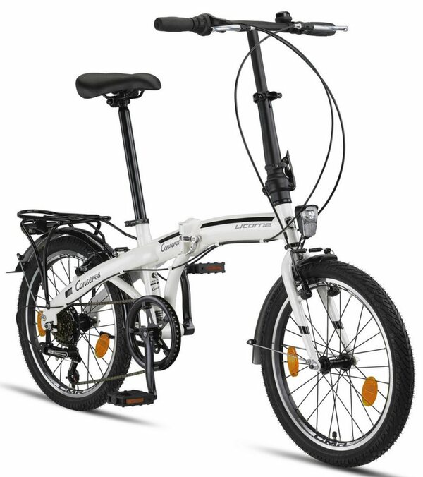 Bild 1 von Licorne Bike Klapprad »Licorne Bike Conseres Premium Falt Bike in 20 Zoll - Fahrrad für Herren, Jungen, Mädchen und Damen - Shimano 6 Gang-Schaltung - Hollandfahrrad«