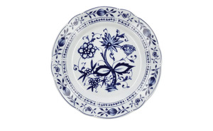 Kahla Speiseteller  "Rosella" Zwiebelmuster blau Porzellan Maße (cm): H: 3  Ø: [23.6] Geschirr & Besteck
