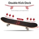 Bild 2 von Deuba® Skateboard Mordern Art Atlantic Rift Wood 80 x 21 x 12cm schwarz