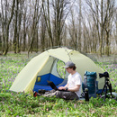 Bild 2 von Outsunny Camping Zelt 2 Personen Zelt Kuppelzelt PU3000mm einfache Einrichtung für Trekking Festival