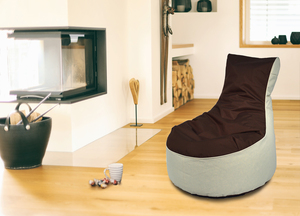 Kinzler Outdoorfähiger Lounge-Sessel BICO, ca. 80x80x90 cm, Farbe: Dunkelbraun