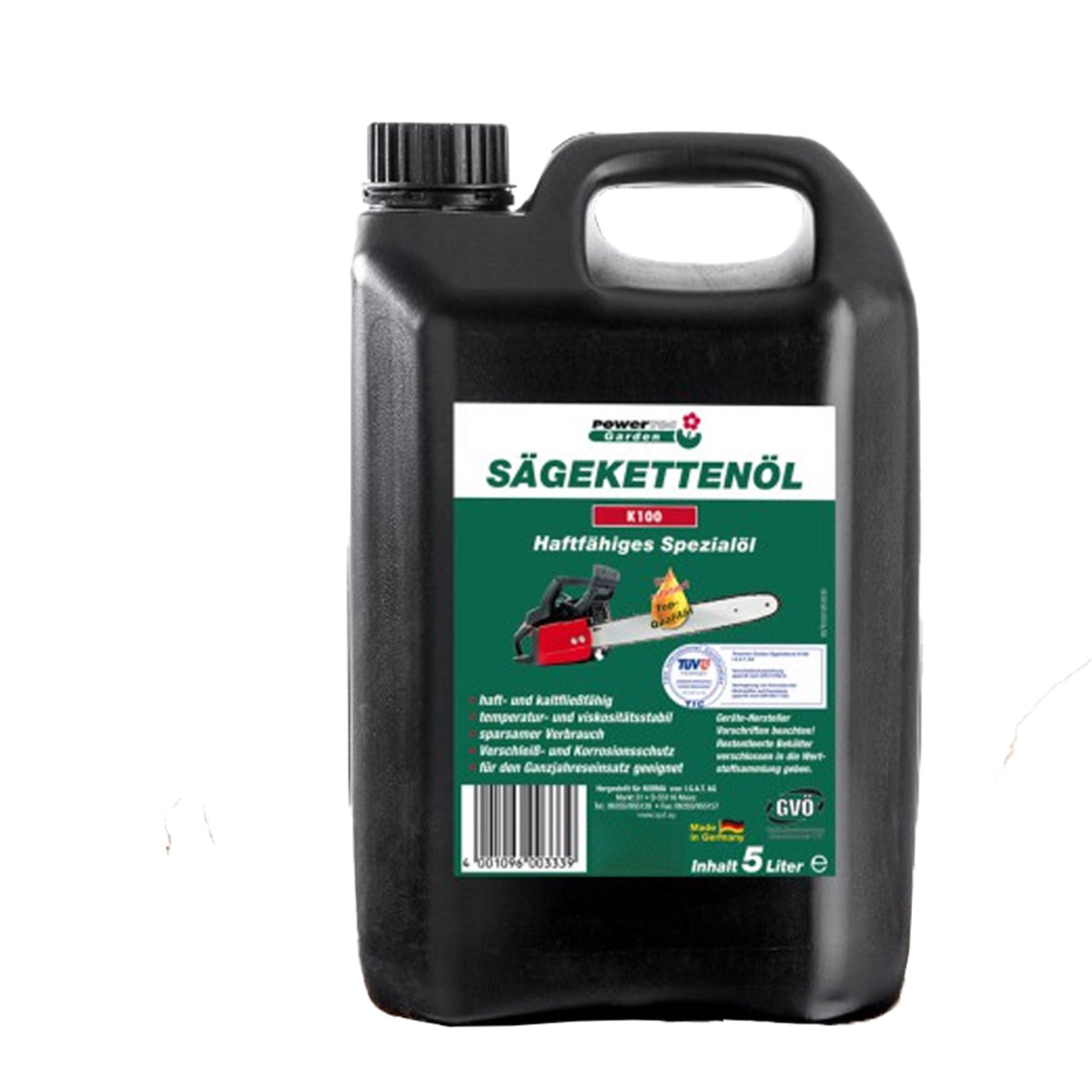 Bild 1 von Powertec Garden Sägekettenöl, 5 Liter