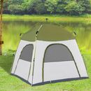 Bild 3 von Outsunny Camping Zelt 4 Personen Zelt Familienzelt mit Fenster 190T PU1000mm einfache Einrichtung fü
