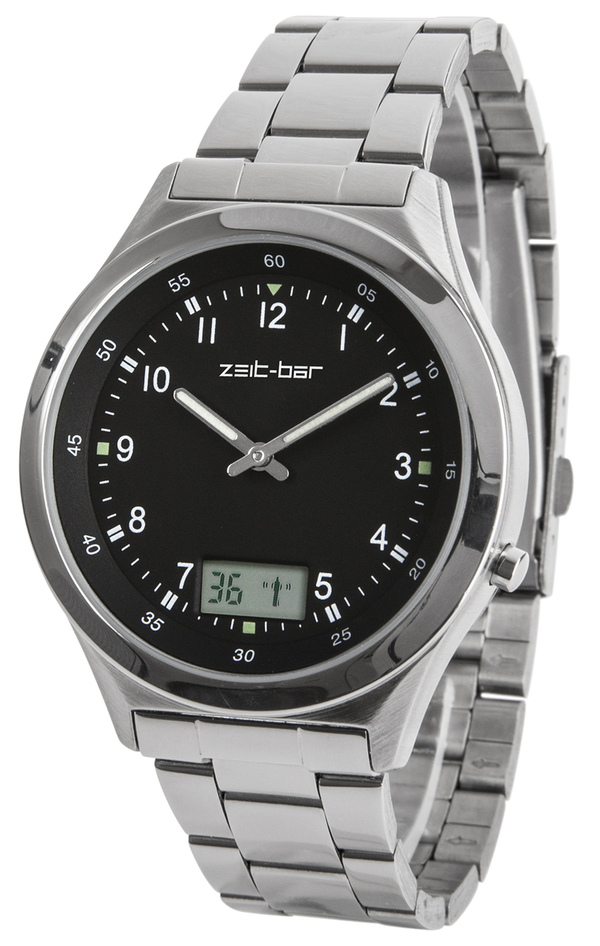 Bild 1 von Zeit-Bar Funk-Armbanduhr, mit Datums- und Sekundenanzeige
