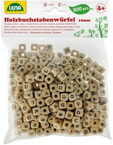 LENA® Holz-Buchstabenwürfel, 300-tlg.