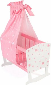 CHIC2000 Puppenwiege »Stars Pink«, inkl. Himmel