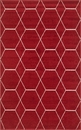Bild 1 von MyFlair Teppich "Crosses Frieze" Rechteckig Rot CA10607