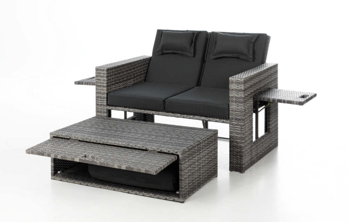 Bild 3 von HC Garten & Freizeit 3 in 1 Multifunktionsliege inkl. Kissen