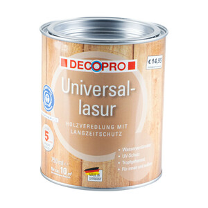 DecoPro Universal-Lasur 750 ml weiß