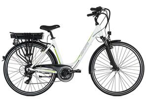 Adore Alu City Pedelec Versailles 28'' E-Bike weiß-grün