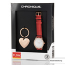 Bild 2 von Chronique Armbanduhr-Geschenkset, für Damen - Rot