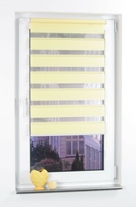 Bella Casa DUO-Rollo Doppelrollo, gelb, 160 x 90 cm