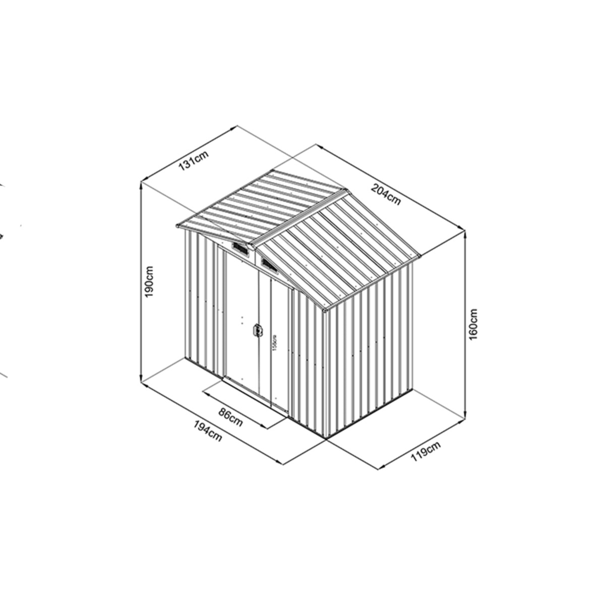 Bild 3 von HOME DELUXE Geräteschuppen BOHIO L