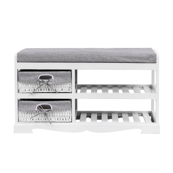 Bild 2 von Happy Home Sitzbank Mit Schuhablage HFH27-WEI weiß