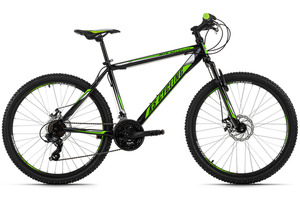 KS Cycling Mountainbike Hardtail 26'' Sharp schwarz-grün RH 51 cm