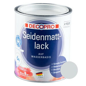 DecoPro Acryl lichtgrau Seidenmattlack 750 ml