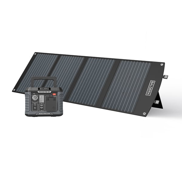 Bild 1 von BALDERIA Power Set PS300-120: Solar-Generator, Kraftwerk, Tragbare Powerstation 231Wh mit Solarpanel